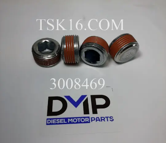 Пробка М26 (3/4 NPT) резьбовая (заглушка) ГБЦ 3008469 - ISFe3.8 (Ориг)